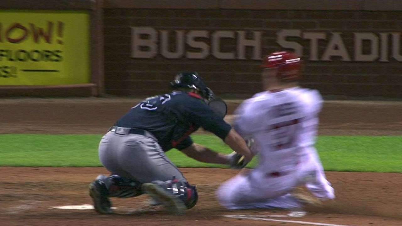 Francoeur's catch and throw home