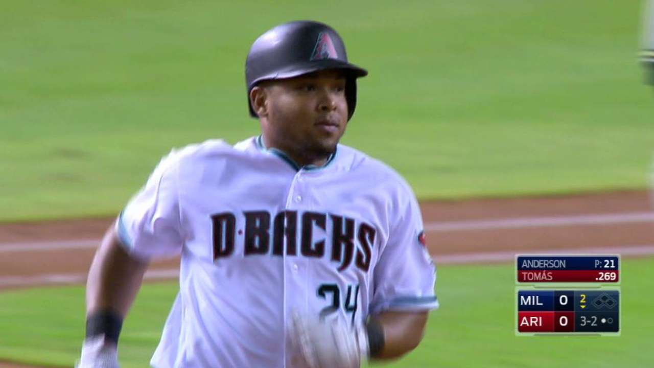 Tomas' solo home run
