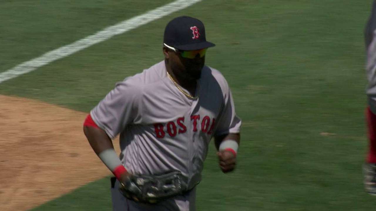 Papi holds his own in return to first base