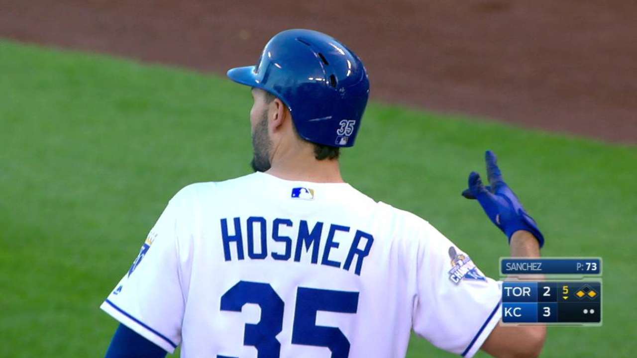 Hosmer's two-RBI single