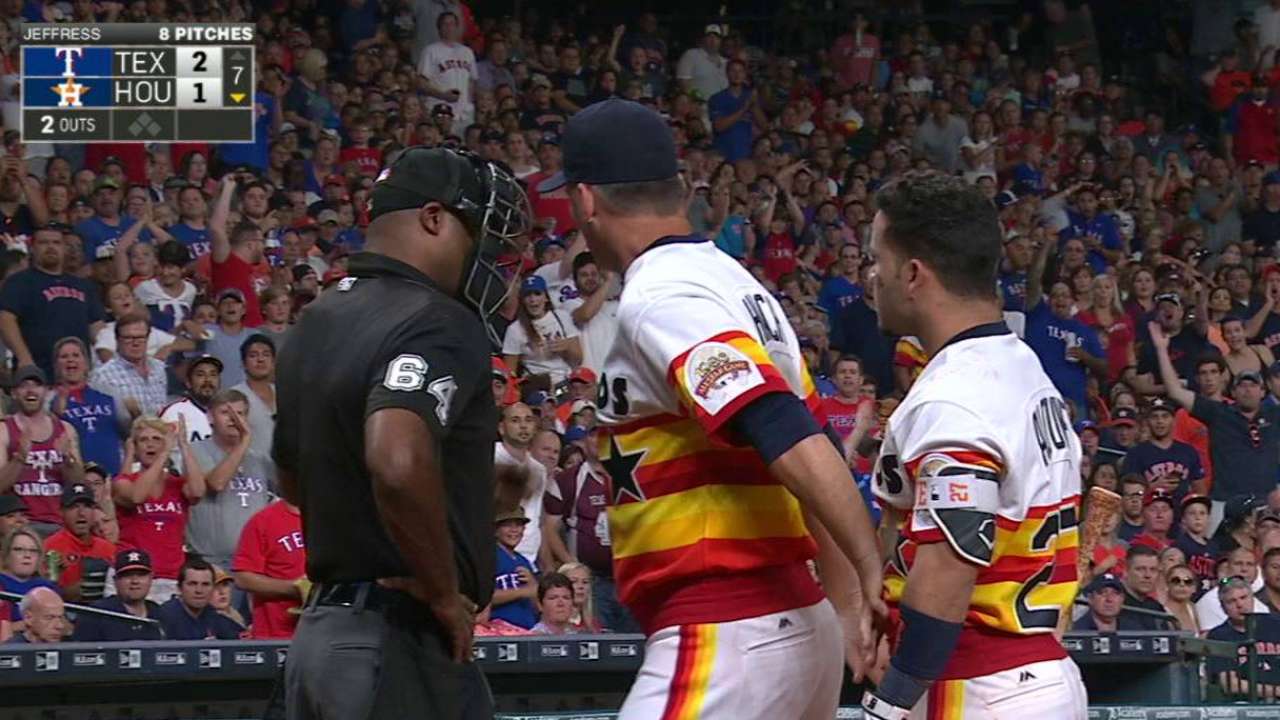 Altuve ejected for 1st time in his career
