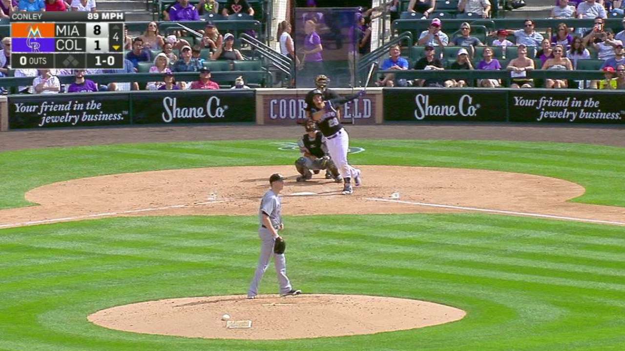 Arenado's solo homer