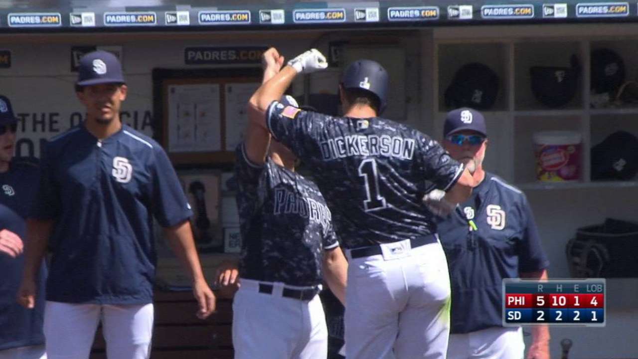 Dickerson's solo homer