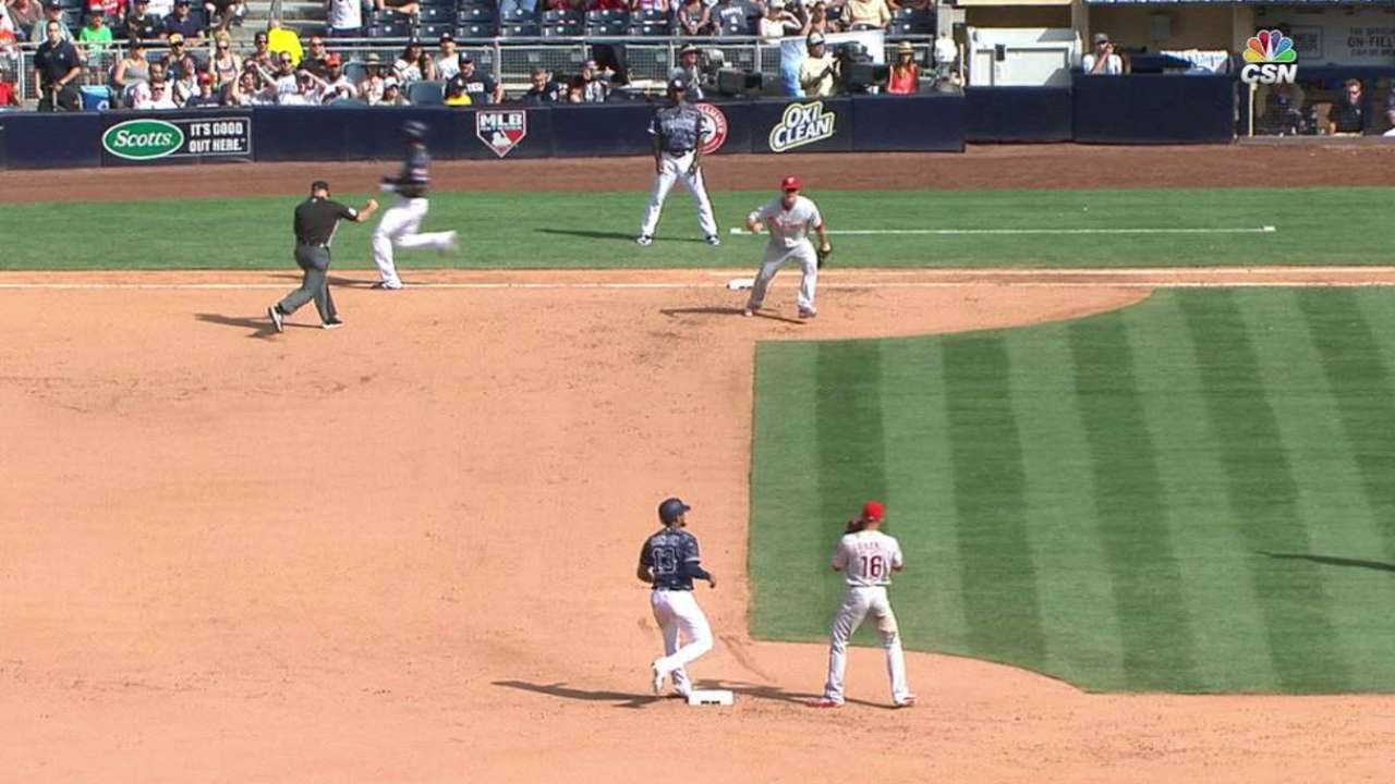 Triple play a first for delighted Phils' infielders