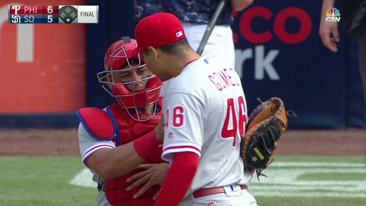 Gomez notches the save