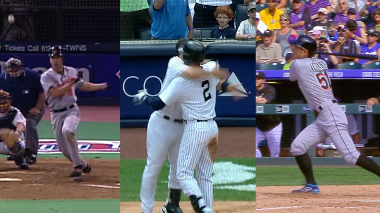 Ichiro congratulated by 3,000-hit club members