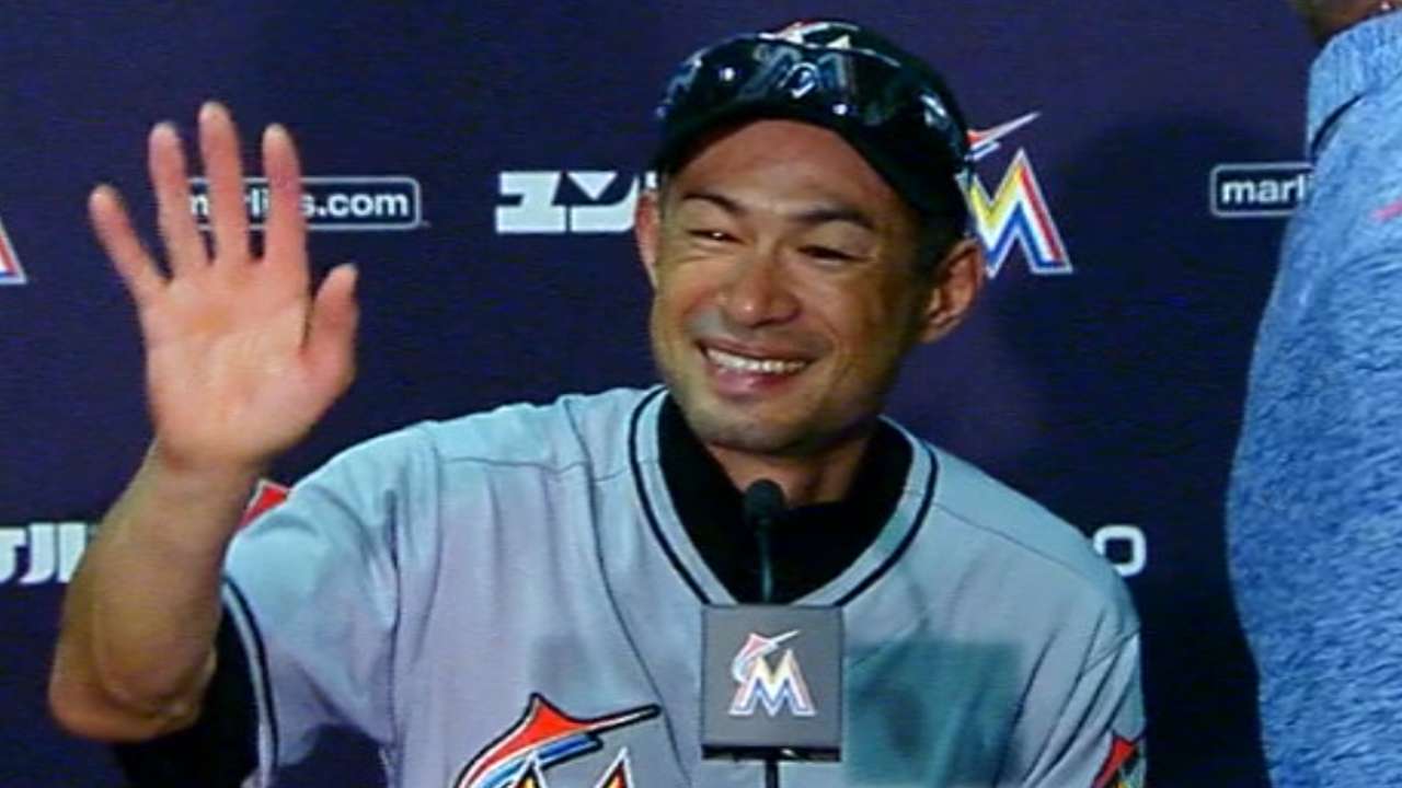 Ichiro discusses 3,000th hit