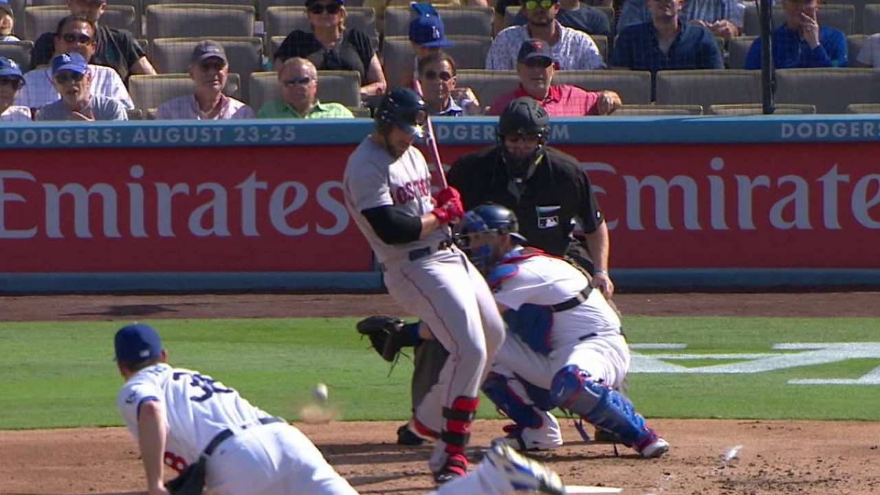 McCarthy throws wild pitch