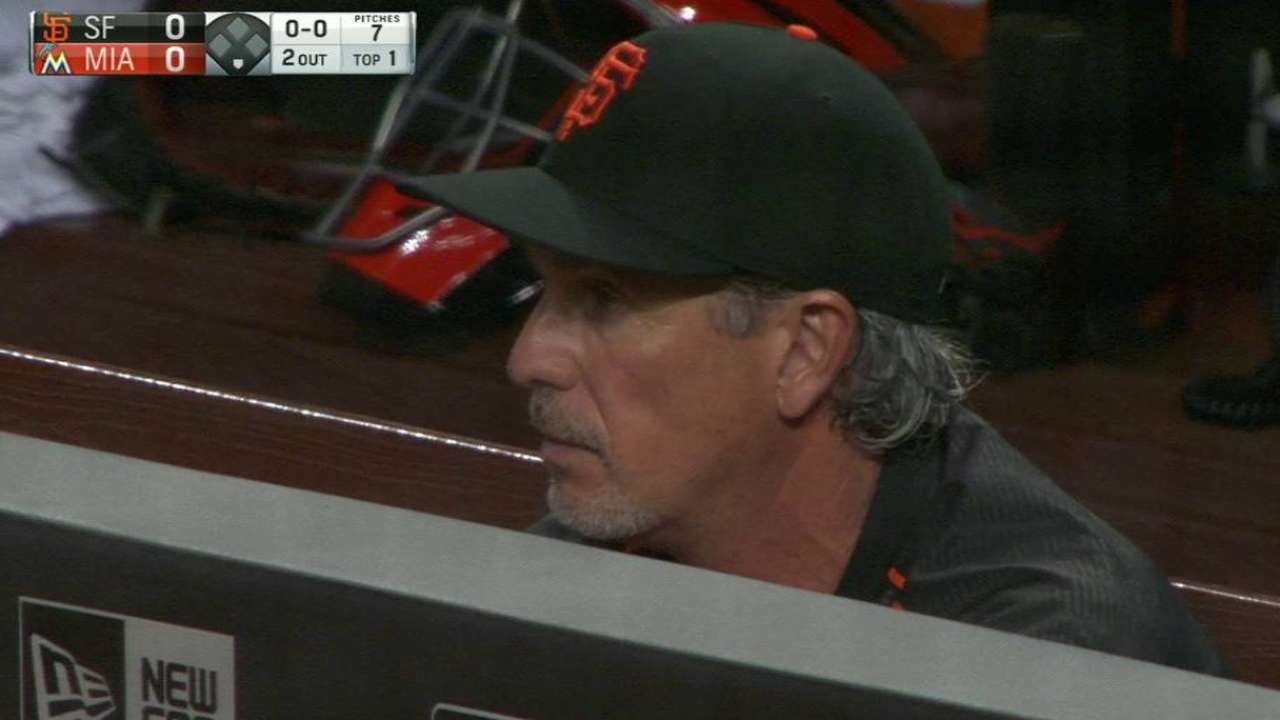 Bochy hospitalized, expected back today