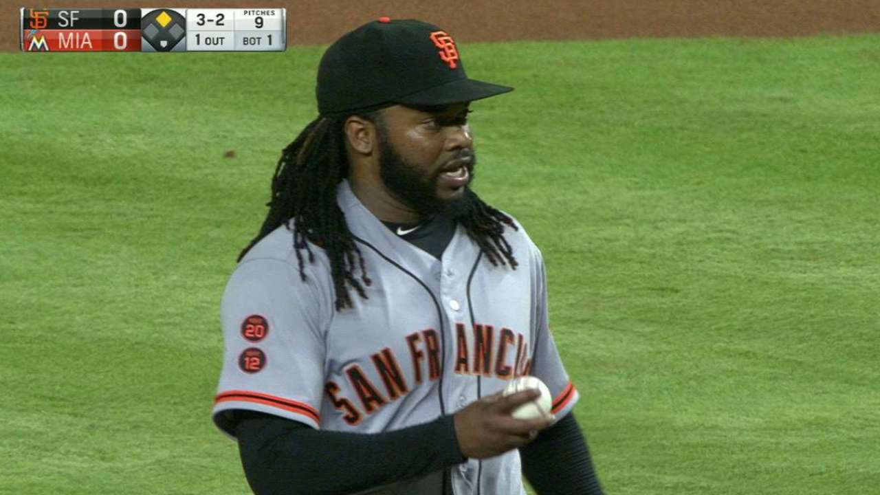 Cueto's first K