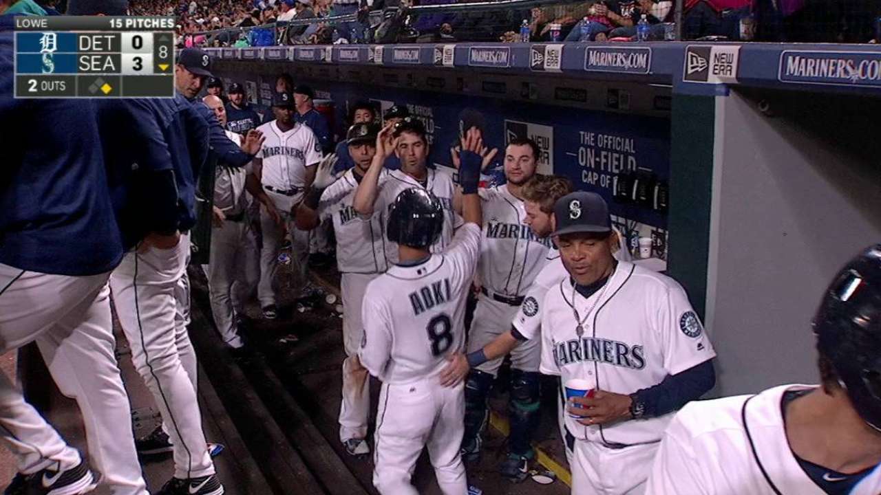 Heredia's RBI single