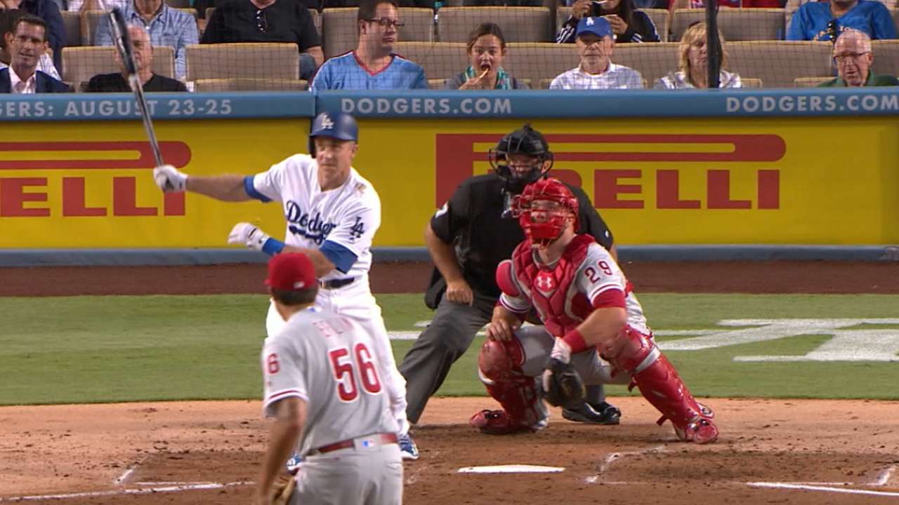Seager homers twice as Dodgers pound Phils