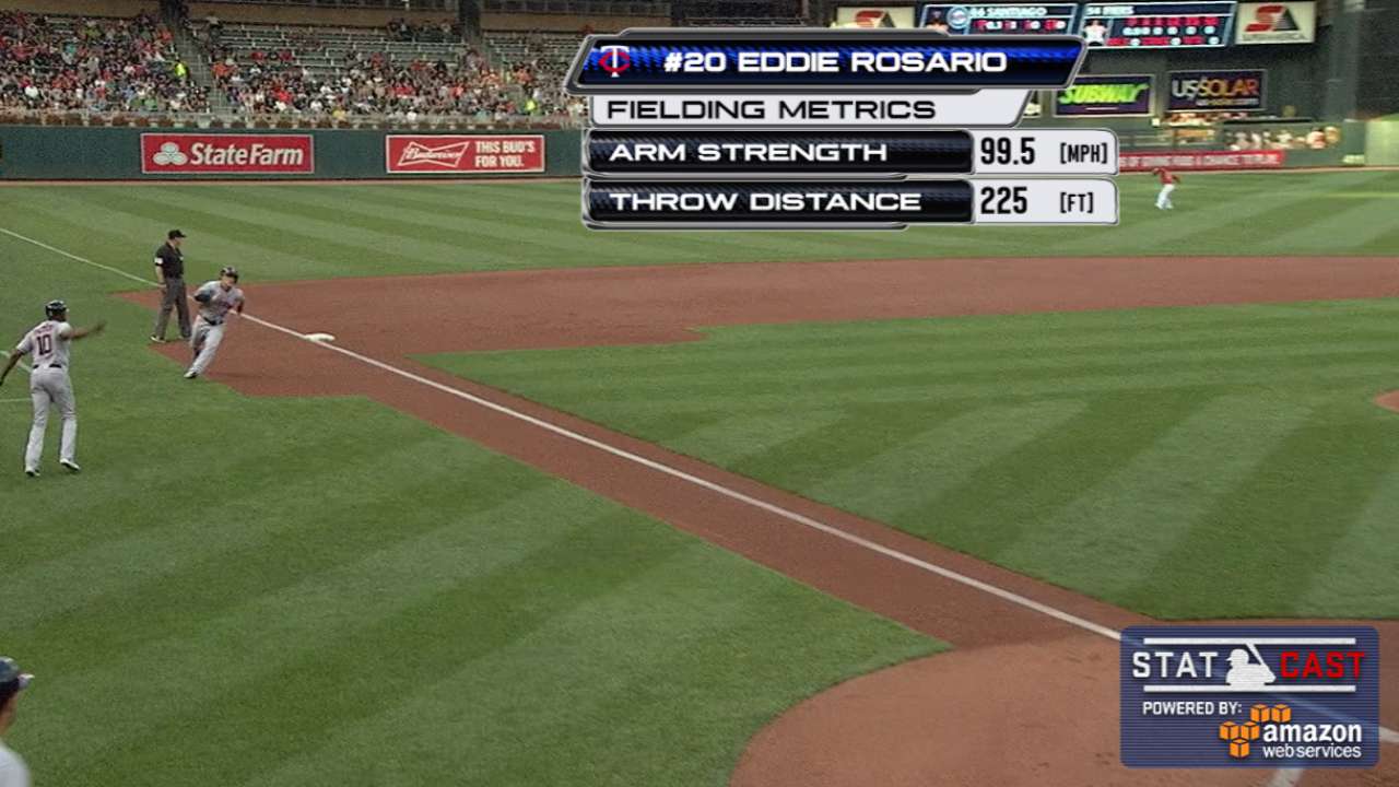Statcast: Rosario's 100-mph toss