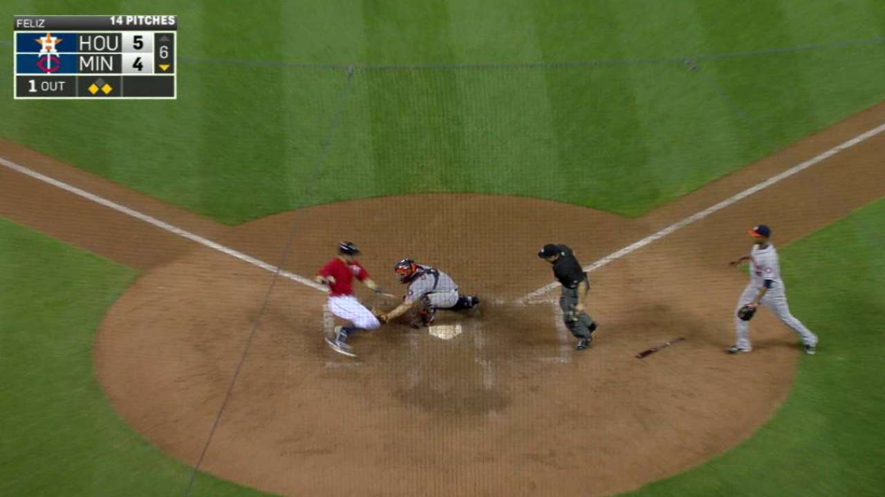 Marisnick nabs Plouffe at home