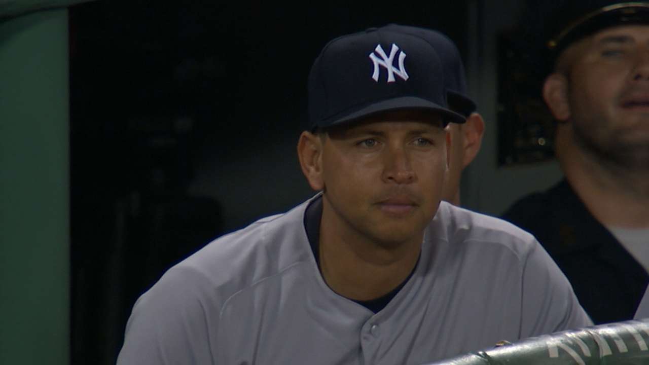 Antsy on bench, A-Rod accepts Yanks' goal