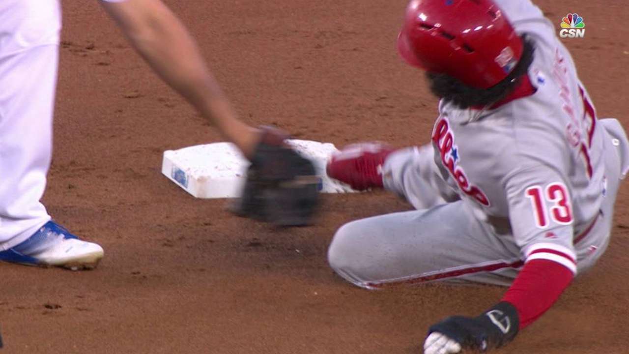 Galvis swipes second