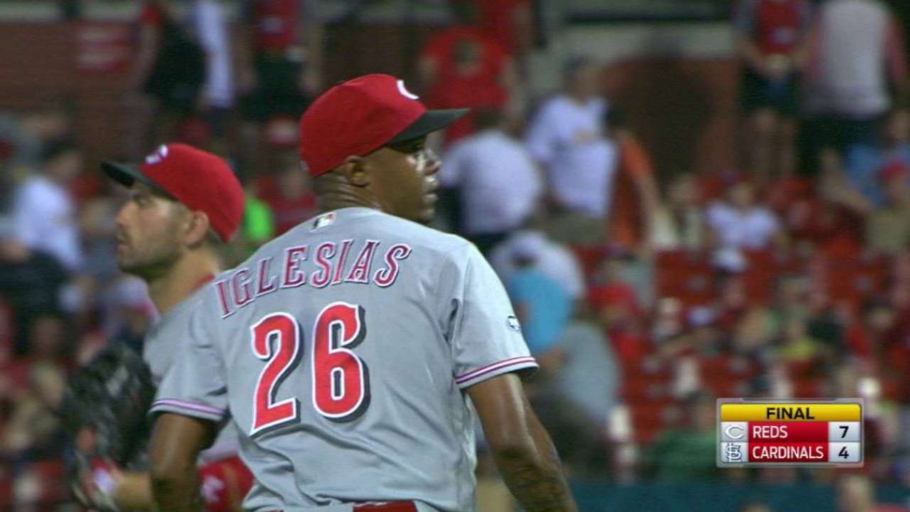 Reds playing it safe with Iglesias' usage
