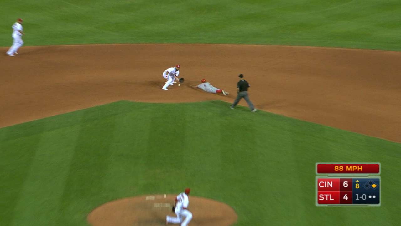 Hamilton steals three bases