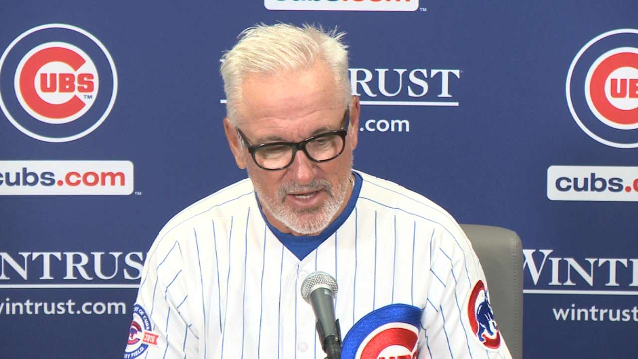 Maddon on Lackey, Contreras