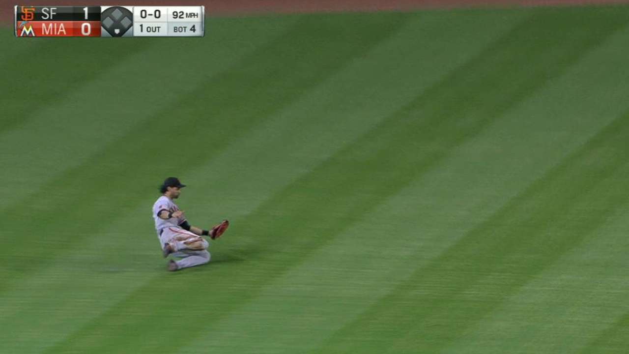 Crawford's HR enough as Giants edge Marlins