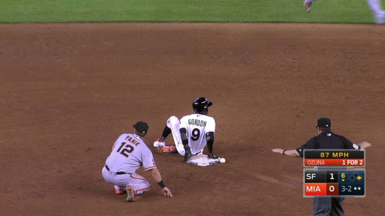 Gordon swipes his 200th base
