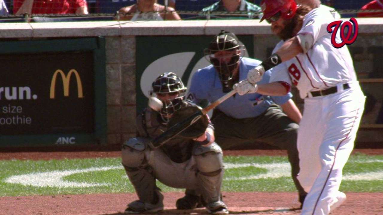 Werth's on-base streak extends to 40 games