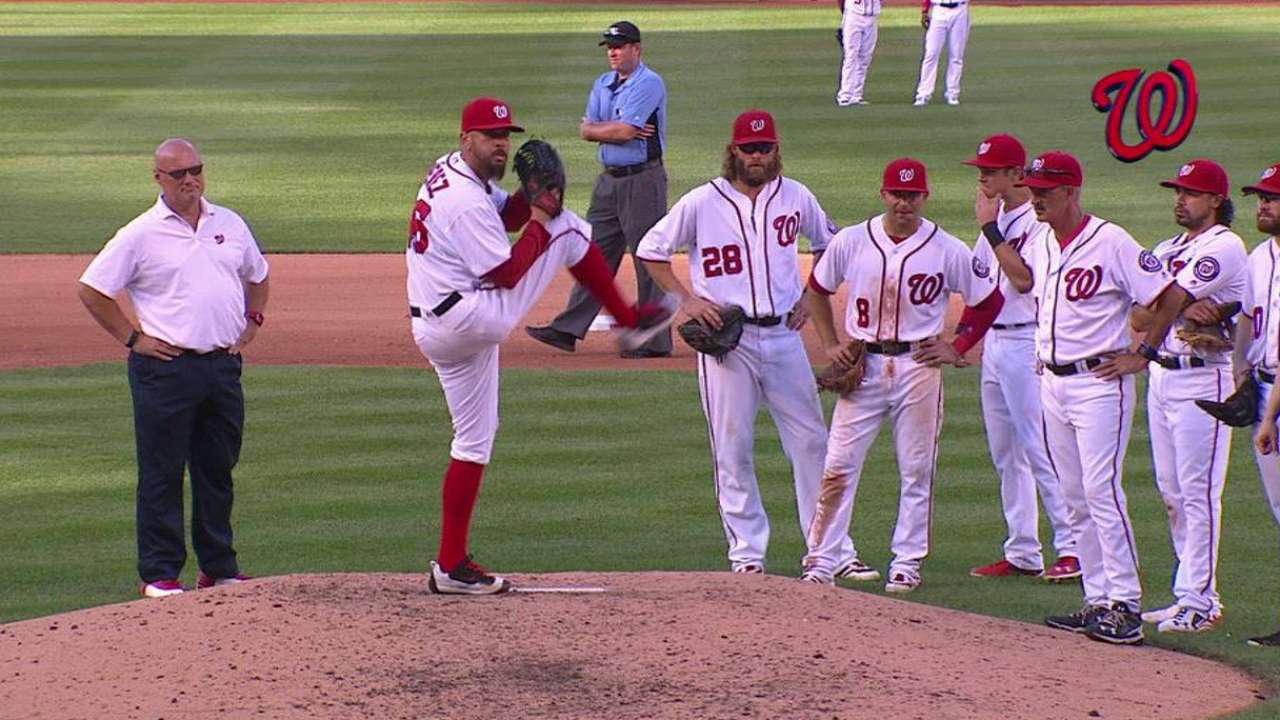 Perez exits the game
