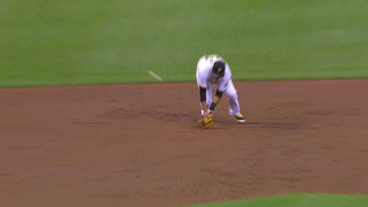 Padres extend lead on error