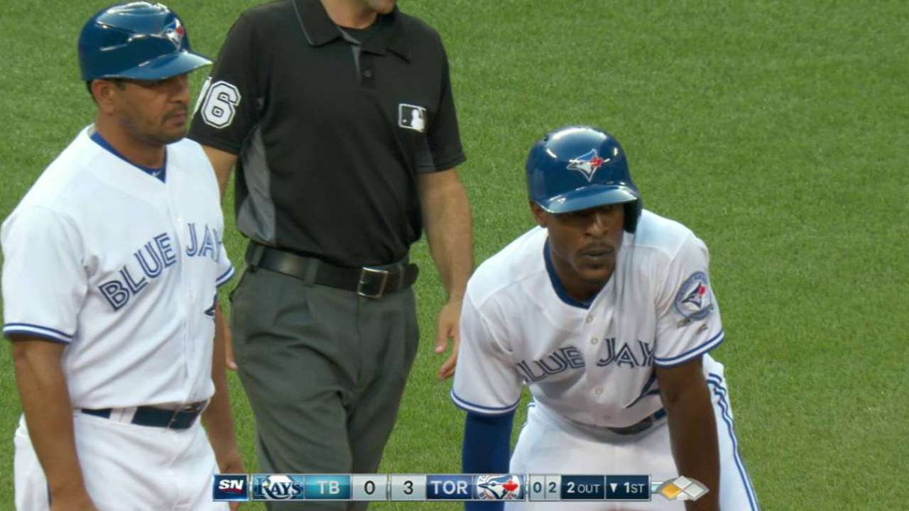 Upton Jr. steals third