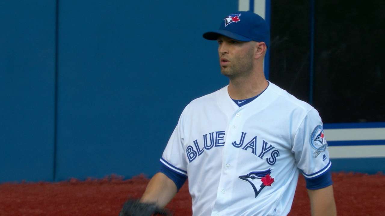 Happ first to 16 wins as first-place Jays rout Rays