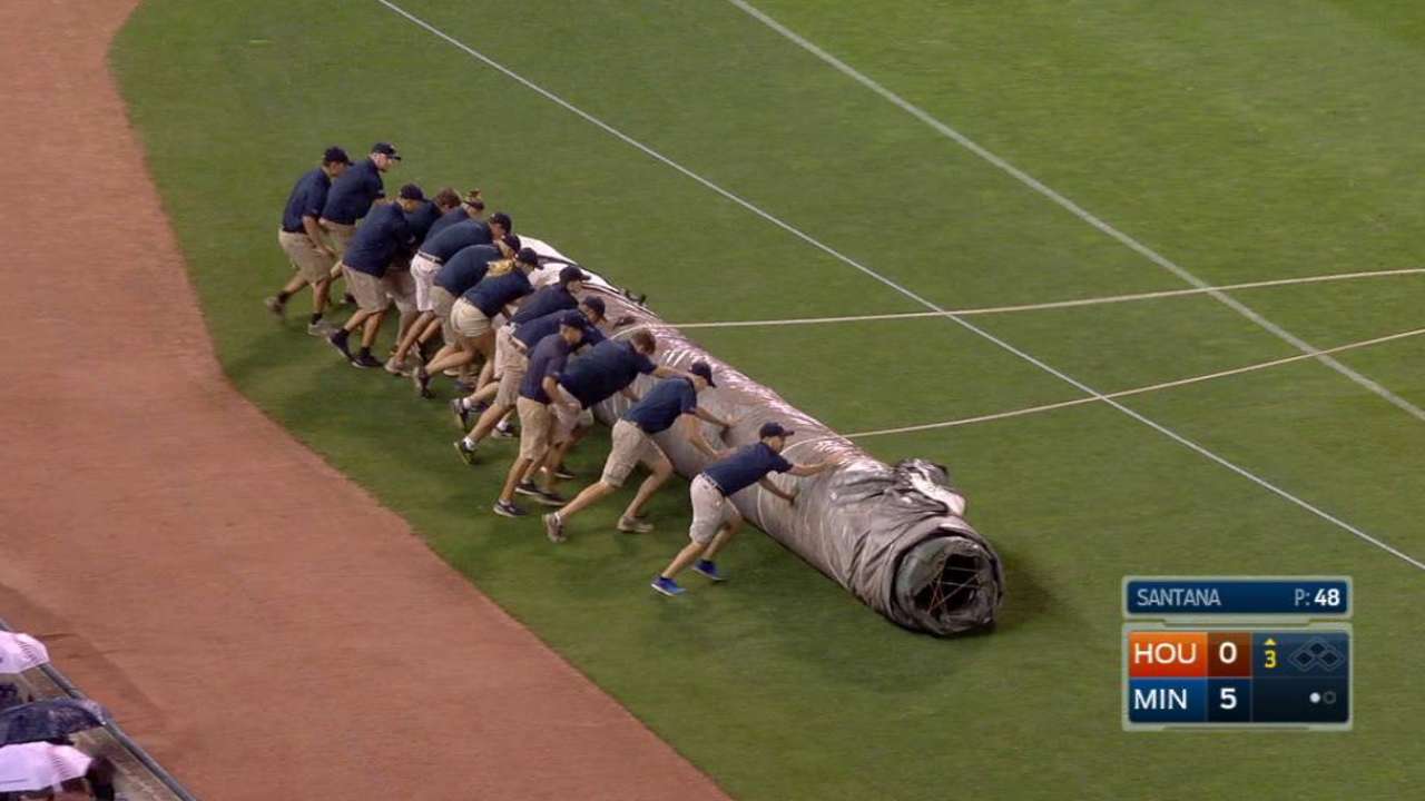 Rain postpones Twins game vs. Astros