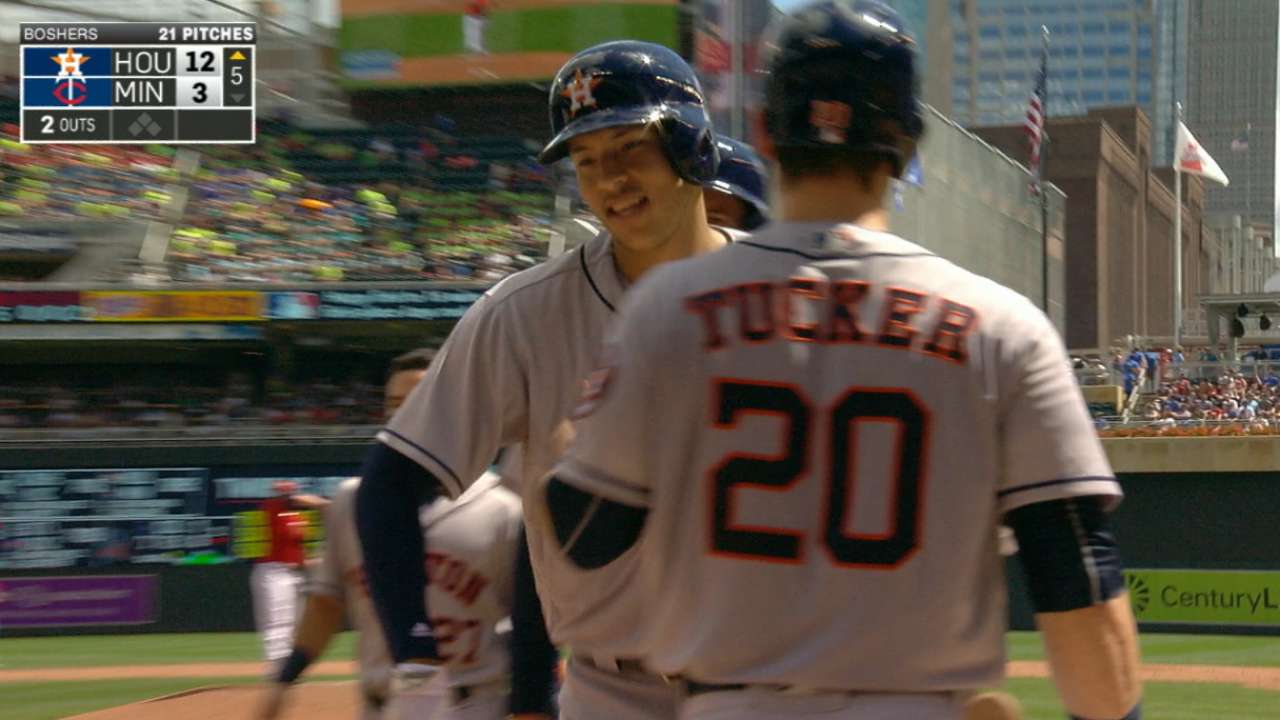 Astros' six-run 5th