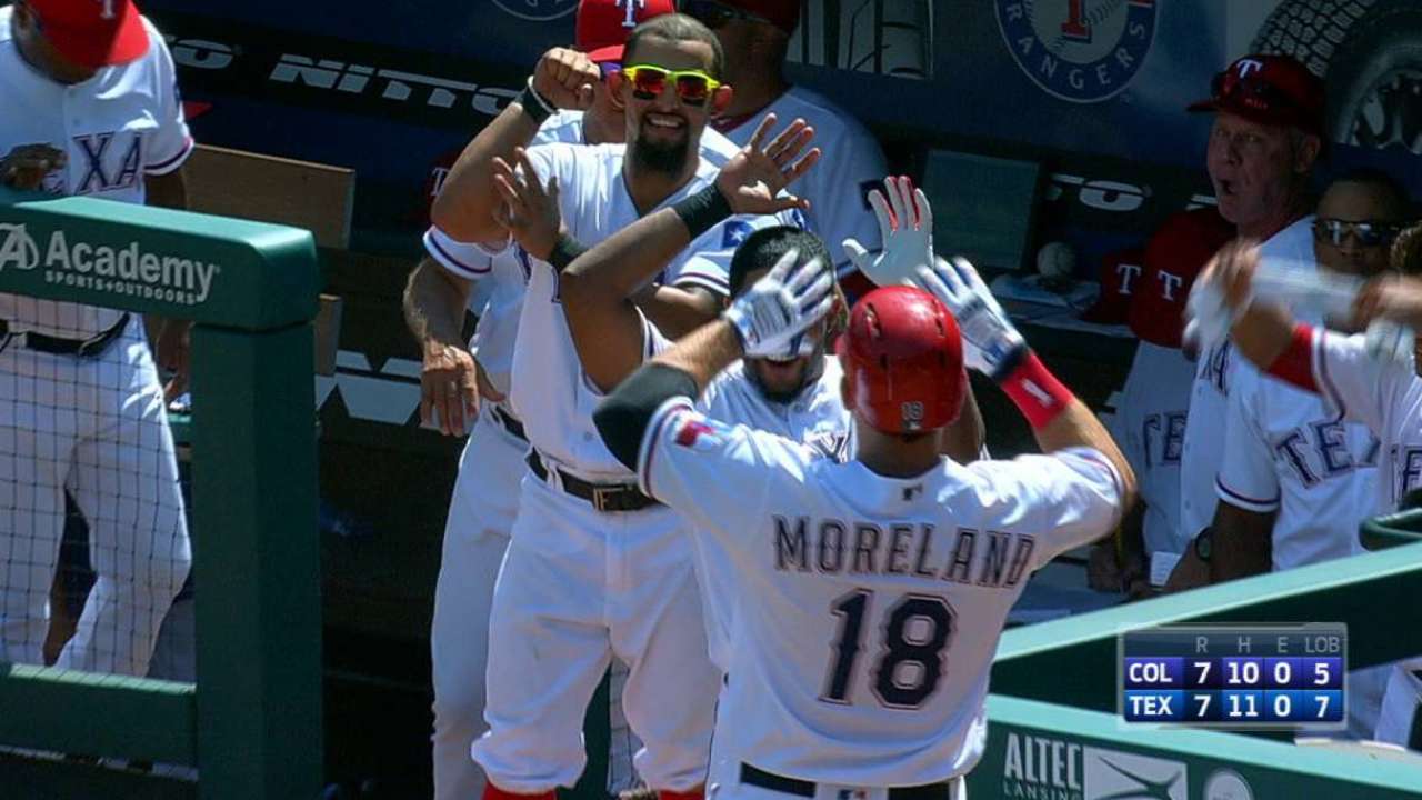 Moreland goes back-to-back