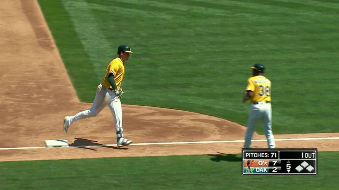 Healy's two-run homer