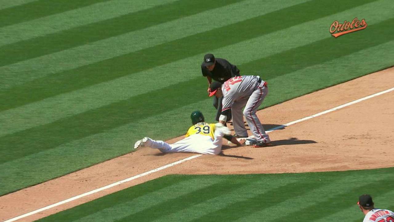 Umpires rule Eibner safe