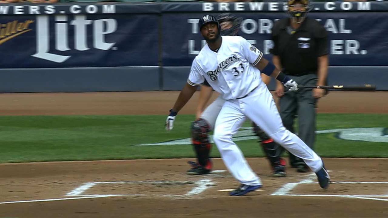 Brewers score in every inning, bash 3 homers