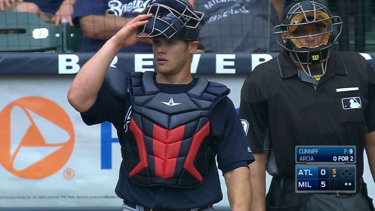 Recker flexes arm strength, catches 3 stealers