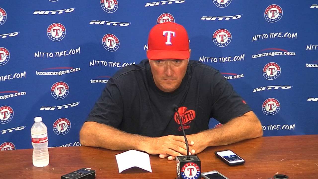 Banister on Rangers' 12-9 loss