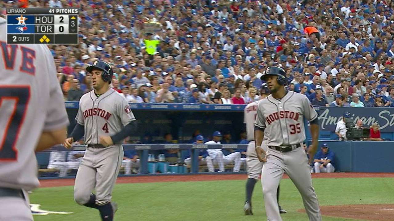 Astros' youth powers victory over Blue Jays