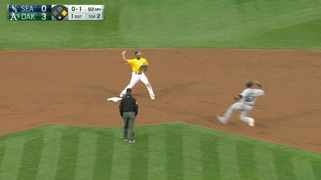 Athletics 5-6-3 double play