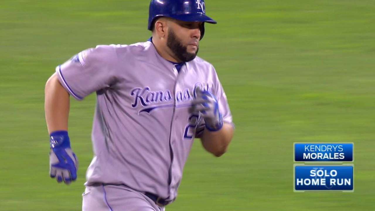Morales' solo dinger