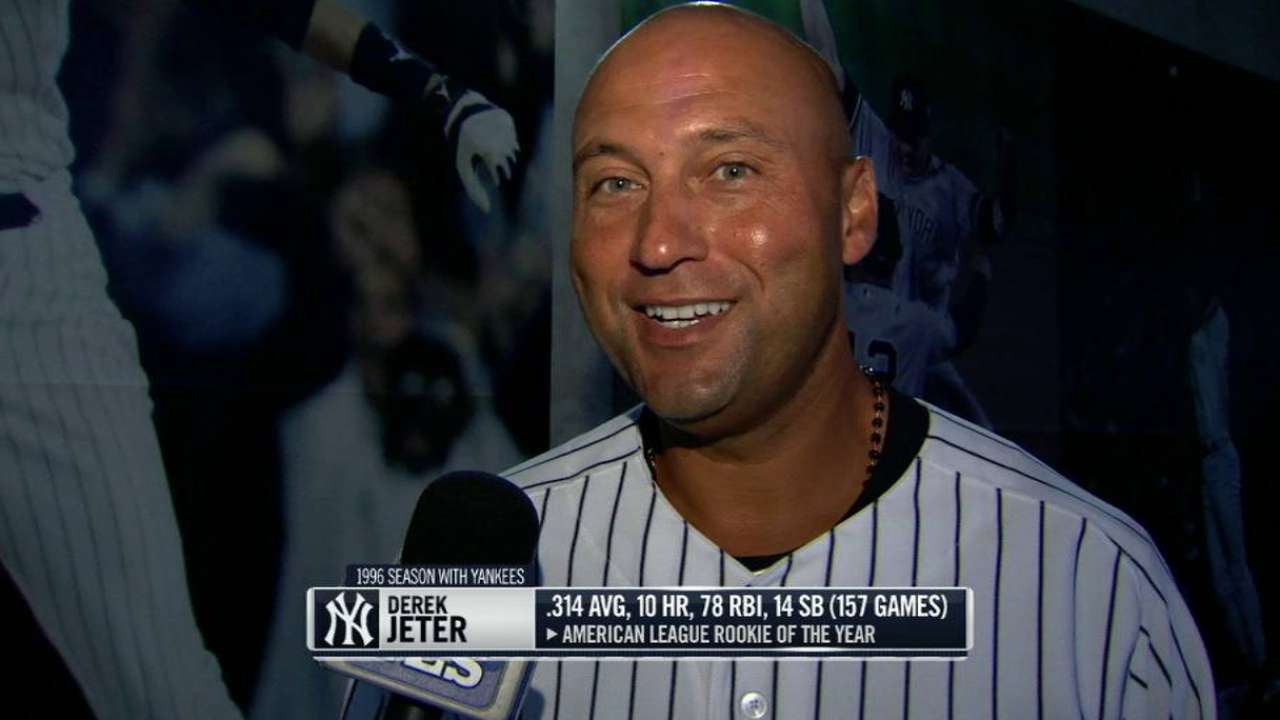 Jeter on the 1996 championship