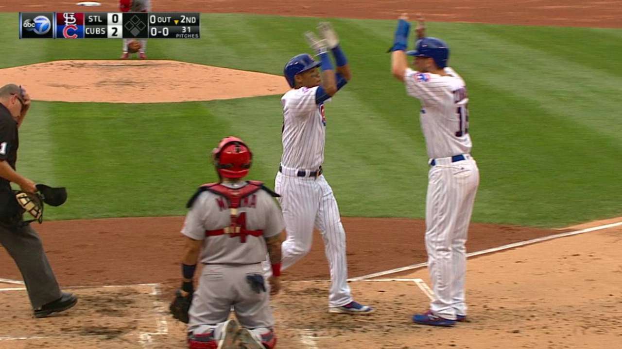 Russell's two-run home run