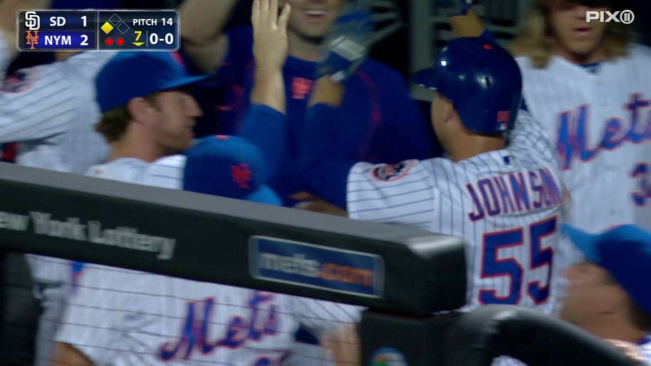 Johnson's go-ahead sacrifice fly