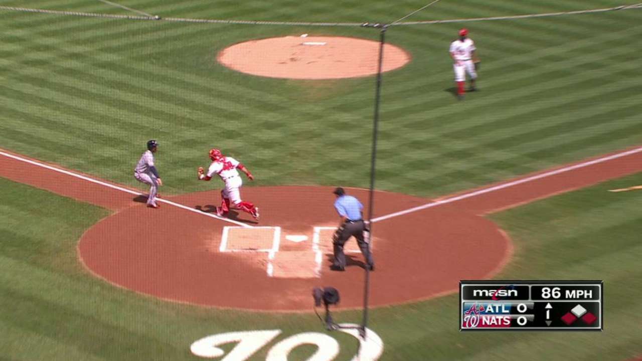 Roark's defense saves a run