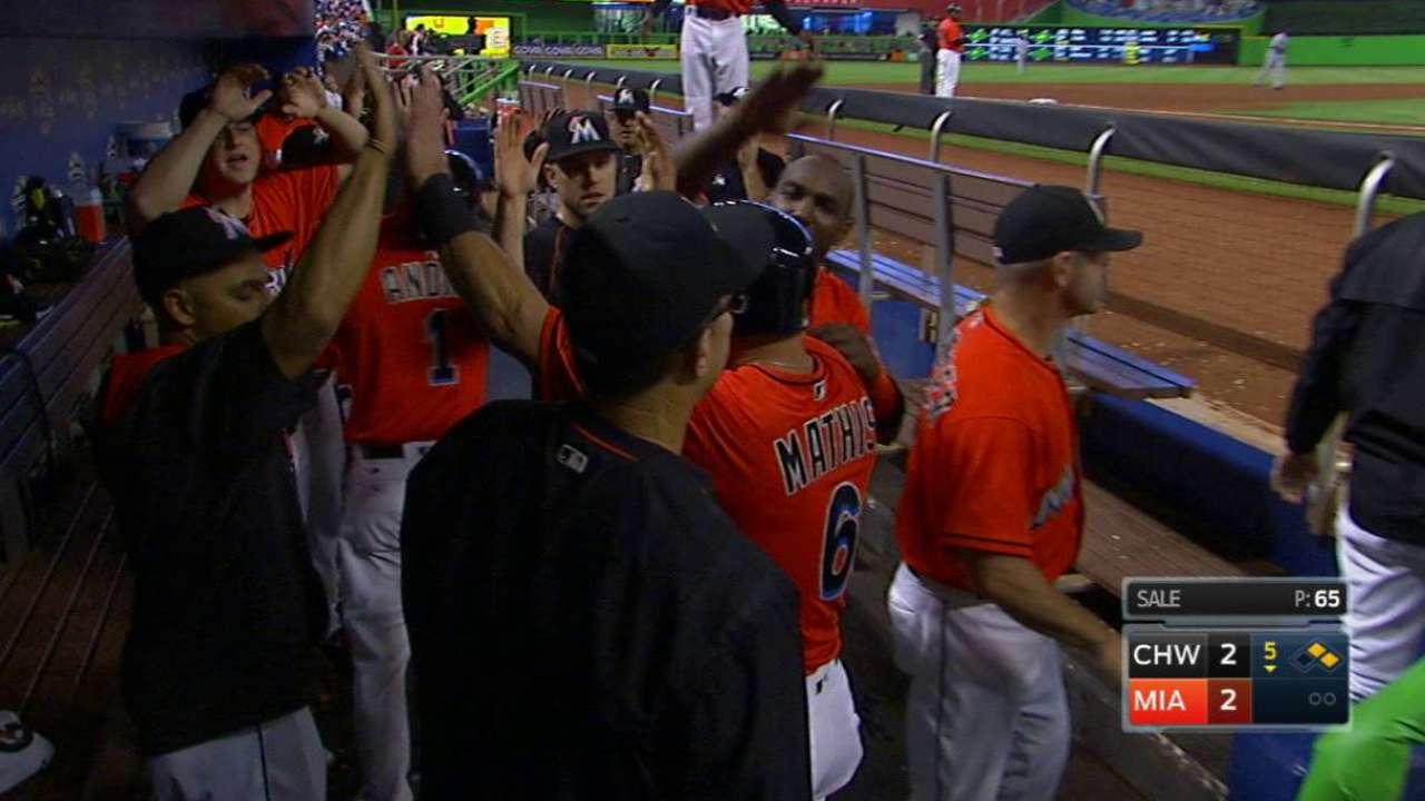 Koehler's two-run single off Sale