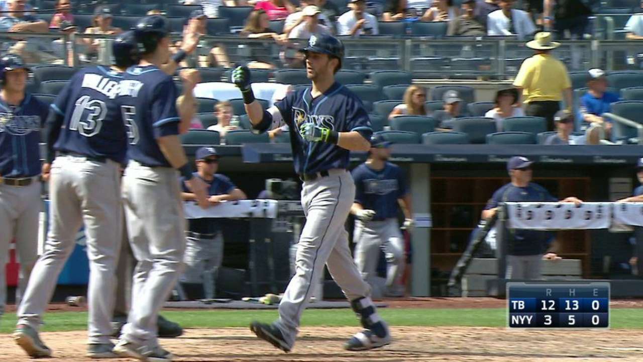 Relentless Rays ride bats to rout of Yanks
