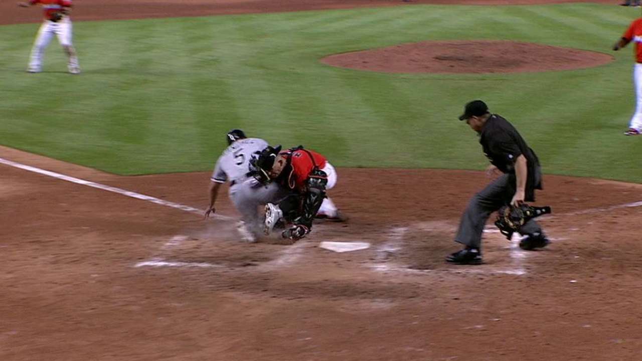 Yelich's assist ends the game