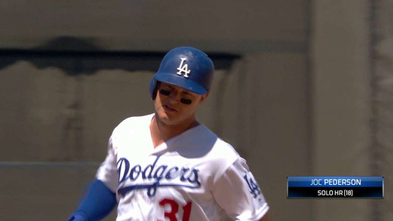 Pederson's solo homer