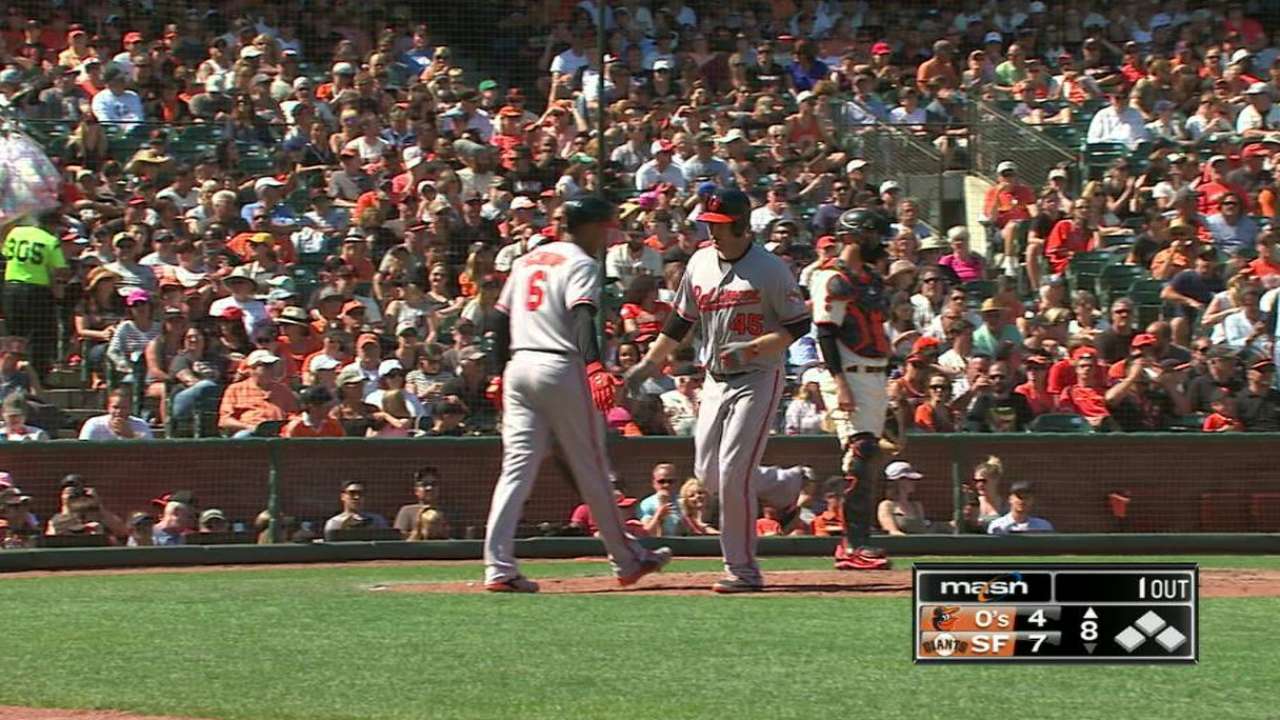 Trumbo's solo homer